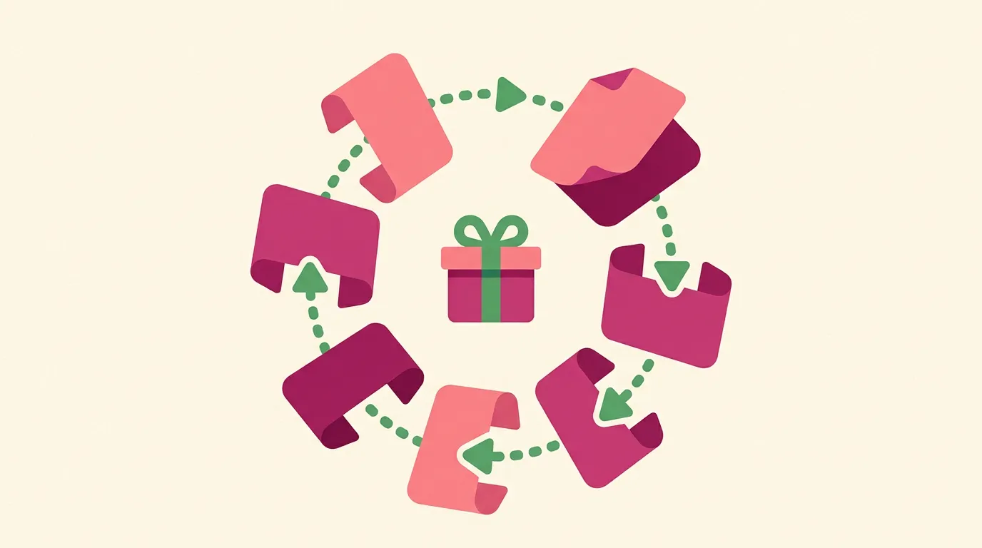 Um amigo secreto organizado online, com o valor e as exclusões decididos antes do sorteio